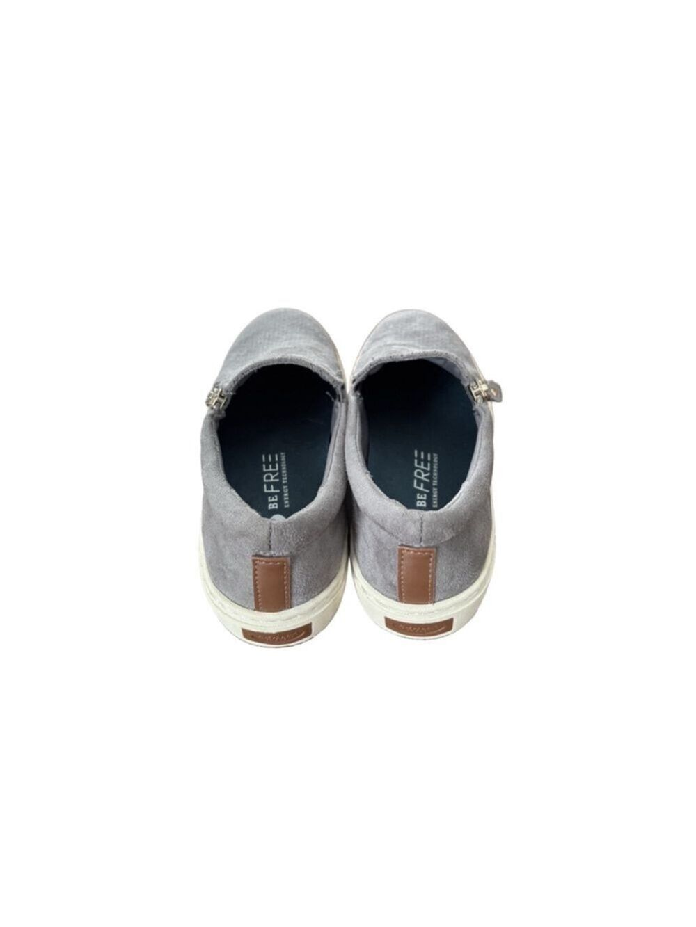 Women's Dr. Scholl's Gray Perforated Slip-On Sneakers Size 6 - Picture 2 of 5